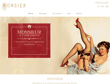 Tablet Screenshot of monsier.lt